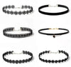 New Accessories Hot Lace Choker Tassel Necklace Chain Combination Set Black Velvet Collar