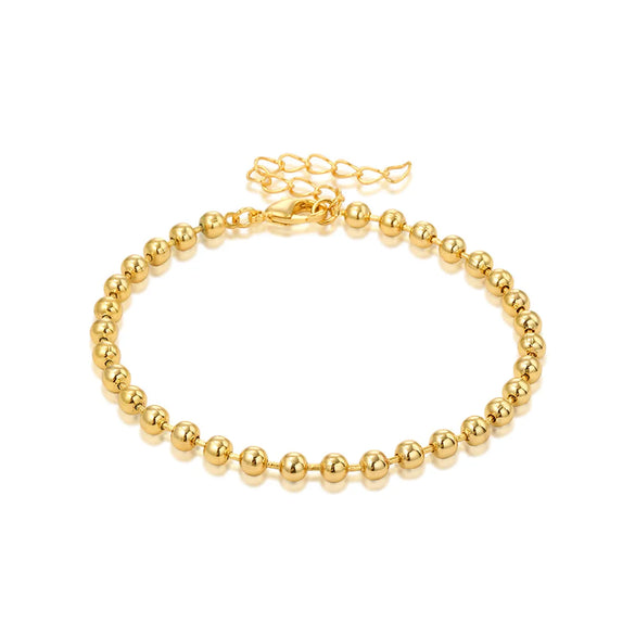 Simple Style Solid Color Copper Plating Gold Plated Bracelets