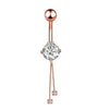 New Belly Button Ring Creative Exquisite Zircon Belly Button Nail Piercing Jewelry
