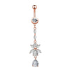 New Belly Button Ring Creative Exquisite Zircon Belly Button Nail Piercing Jewelry
