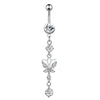 New Belly Button Ring Creative Exquisite Zircon Belly Button Nail Piercing Jewelry