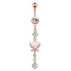 New Belly Button Ring Creative Exquisite Zircon Belly Button Nail Piercing Jewelry