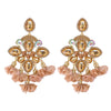 New Bohemian Color Diamond Flower Female Earrings Personality Accessories Wholesale