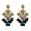 New Bohemian Color Diamond Flower Female Earrings Personality Accessories Wholesale