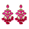 New Bohemian Color Diamond Flower Female Earrings Personality Accessories Wholesale