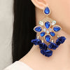 New Bohemian Color Diamond Flower Female Earrings Personality Accessories Wholesale