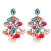 New Bohemian Color Diamond Flower Female Earrings Personality Accessories Wholesale