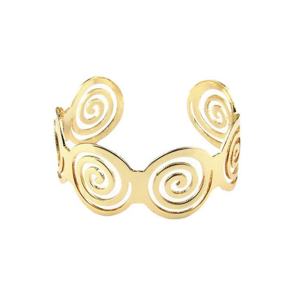 New Bracelet Popular Glossy Hollow Geometric Bracelet Ring Shape Open Bracelet