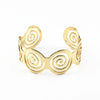 New Bracelet Popular Glossy Hollow Geometric Bracelet Ring Shape Open Bracelet
