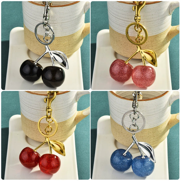 New Cherry Keychain Bag Pendant For Women Made Of Metal Ideal For Wholesale