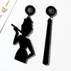 New Cigarette Ladies Acrylic Asymmetric Earrings Earrings Funny Creative Fashion Earrings Female