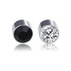 New Color Diamond Titanium Steel Magnetic Stud Earrings
