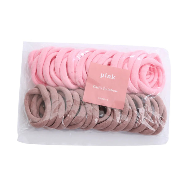 New Color Matching Towel Ring Seamless Color Rubber Band Hair Ring Hair Rope Korean Version Of 50 A Pack