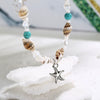 New Conch Rice Beads Yoga Anklet Bracelet Beach Starfish Pendant Shell Crystal Beads Foot Ornaments