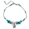New Conch Rice Beads Yoga Anklet Bracelet Beach Starfish Pendant Shell Crystal Beads Foot Ornaments