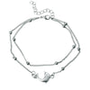 New Conch Rice Beads Yoga Anklet Bracelet Beach Starfish Pendant Shell Crystal Beads Foot Ornaments