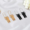 New Creative Insect Golden Cicada Long Earrings Wholesale Gooddiy
