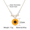 New Creative Jewelry  Jewelry Pearl Sunflower Necklace Female Elegant Fashion Sunflower Pendant