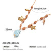 New Creative Stainless Steel Bracelet For Girls With Ceramic Conch And Titanium Steel Pendant Ins Style Nature Animal Zodiac Shape Electroplating Hand Jewelry