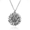 Sunflower Necklace Alloy Simple Plant Flowers Design Electroplating Treatment Process Couple Gift