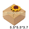 Sunflower Necklace Alloy Simple Plant Flowers Design Electroplating Treatment Process Couple Gift