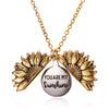 Sunflower Necklace Alloy Simple Plant Flowers Design Electroplating Treatment Process Couple Gift