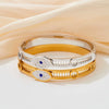New Diamond Devil's Eye Stainless Steel Bracelet With Electroplating Original Design Exquisite Non Fading For Girlfriends
