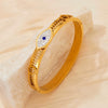 New Diamond Devil's Eye Stainless Steel Bracelet With Electroplating Original Design Exquisite Non Fading For Girlfriends