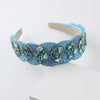 New Fashion European And American Style Baroque Diamond-Encrusted Rice Beads Personalized Headband Ladies Prom Street Shot Gorgeous Hair Accessories Women
