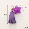 New Fashion Candy Color Acrylic Fivepointed Star Tassel Mobile Phone Shell Jewelry Accessories Semimanual