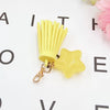 New Fashion Candy Color Acrylic Fivepointed Star Tassel Mobile Phone Shell Jewelry Accessories Semimanual