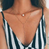 New Fashion Explosions Multinational Multilayer Clavicle Neck Chain Women's Suit Crystal Pendant Threelayer