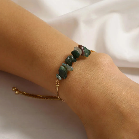 New Fashion Jewelry Indian Agate Natural Gravel Venetian Bracelet