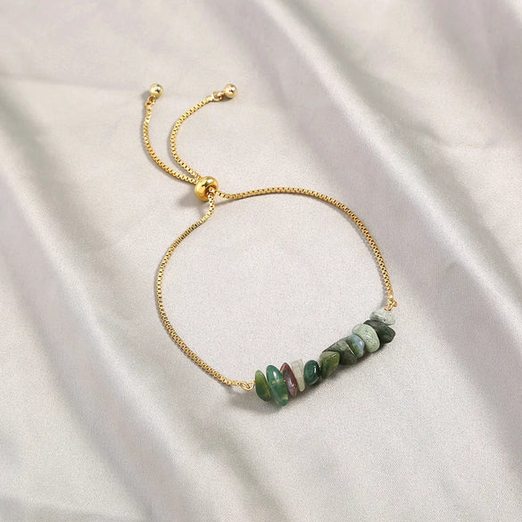 New Fashion Jewelry Indian Agate Natural Gravel Venetian Bracelet