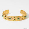 New Fashion Open Stainless Steel Bracelet With Geometric Design And Electroplating Treatment Simple Personality All Match Trendy Niche Design