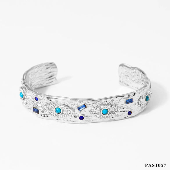 New Fashion Open Stainless Steel Bracelet With Geometric Design And Electroplating Treatment Simple Personality All Match Trendy Niche Design