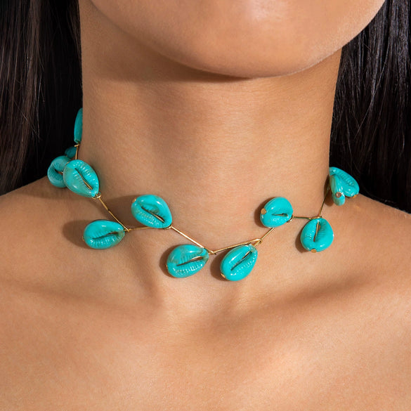 New Fashion Simple Pearl Clavicle Chain Temperament Beach Pearl Neckband Short Necklace