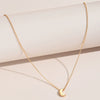 New Fashion Simple Thick Moon Pendant Necklace Retro Geometric Moon Clavicle Chain Women