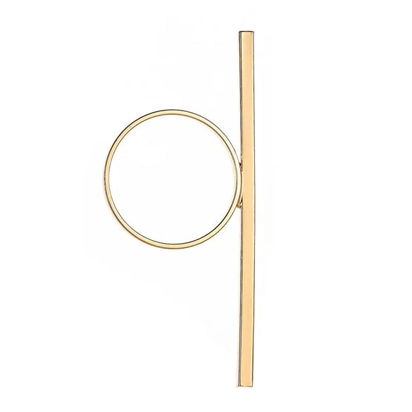 New Geometric Ring Jewelry Exaggerated Word Women'S Ring Long Ring Wholesale Nihaojewelry