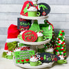 New Grinch Christmas Wooden Layered Tray Desktop Party Decoration
