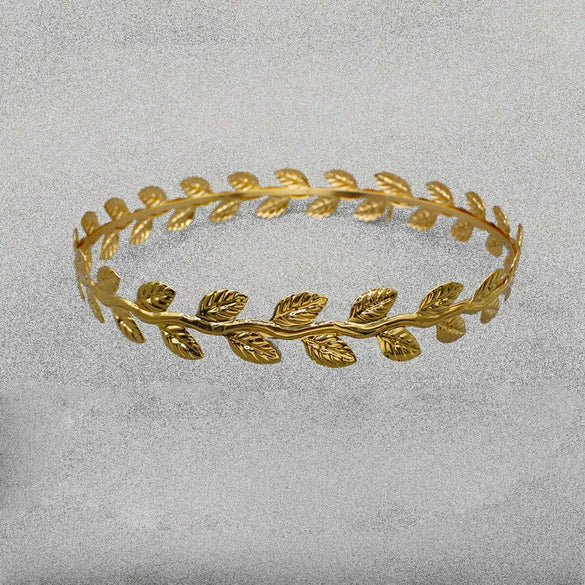 New Headdress Alloy Leaf Wreath Hairpin Hair Flower Hair Accessories Combing Hairband Hair Crown Leaves