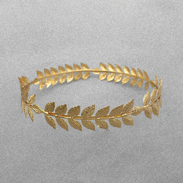 New Headdress Alloy Leaf Wreath Hairpin Hair Flower Hair Accessories Combing Hairband Hair Crown Leaves