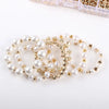 New Imitation Pearl Suit Combination Metal Love CCB Spacer Beads Diy Bracelet Beads