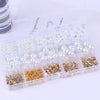 New Imitation Pearl Suit Combination Metal Love CCB Spacer Beads Diy Bracelet Beads