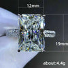 New Inlaid Super Large Zircon Ring Simple Ladies Ring Copper Jewelry Wholesale