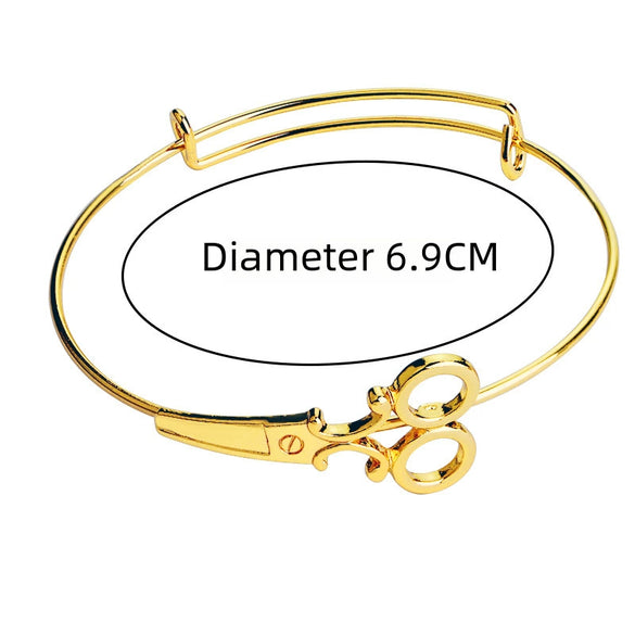 New Jewelry Open Activity Bracelet Creative Fashion Women's Scissors Modeling Bracelet Bracelet  Wholesale