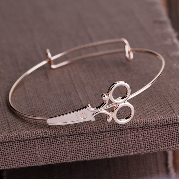 New Jewelry Open Activity Bracelet Creative Fashion Women's Scissors Modeling Bracelet Bracelet  Wholesale