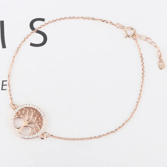 New New Year Bracelet  Fashion Women'S Tree Of Life Bracelet Manufacturers 925 Sterling Silver Spot Wholesale Jewelry