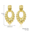 New Personality Exaggerated Resin Earrings Big Alloy Earrings Fashion Creative Retro Earrings Earrings