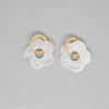 New Retro Cute Acrylic Resin Flower Earrings Cross-Border Jewelry